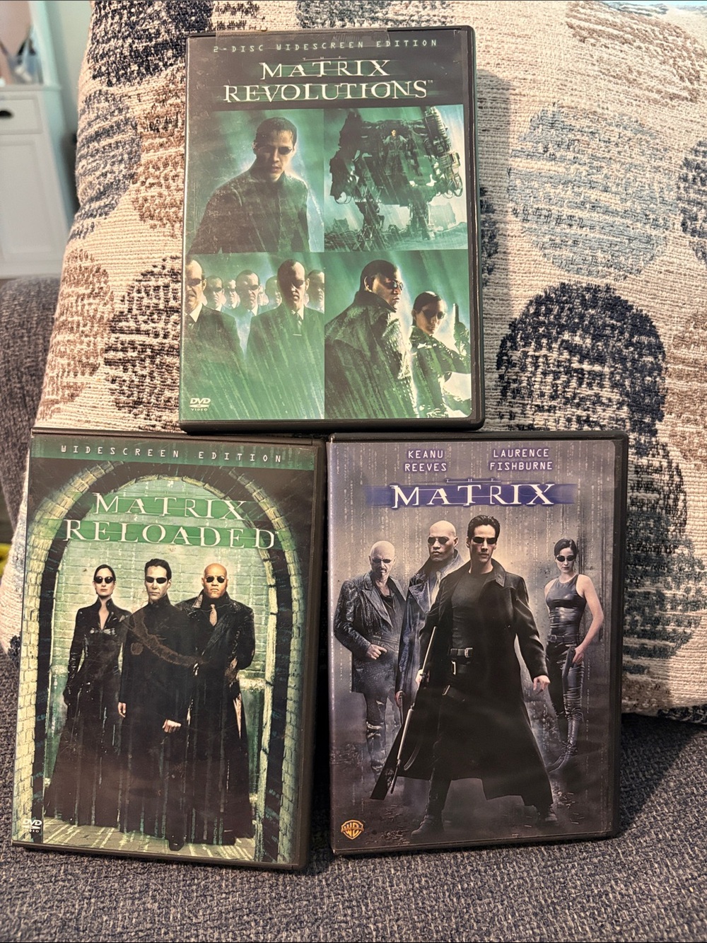 Warner Bros. The Matrix Trilogy DVDs - Green, Black